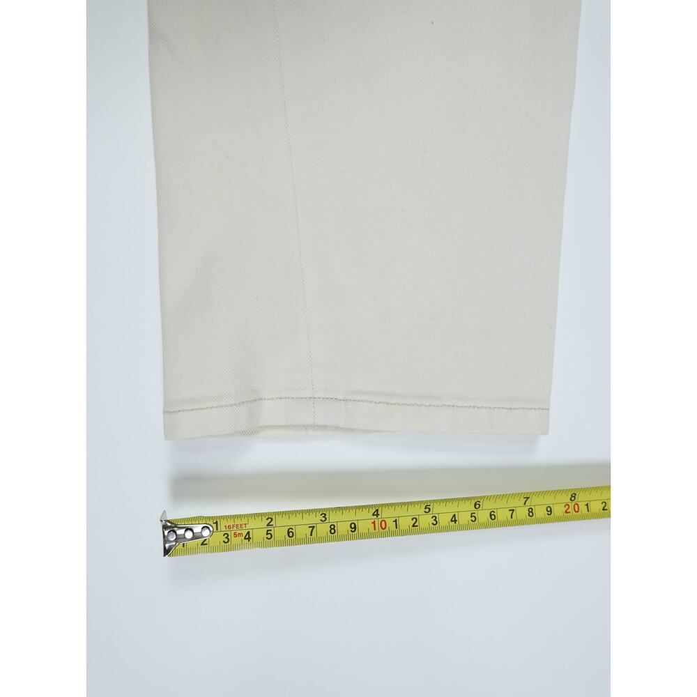 AYR The Frenchie Jeans 29 Ecru Cream Wide Straight Organic Cotton Made in USA - Picture 12 of 15